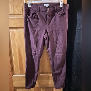 LOFT Pants (Leggings) - Maroon